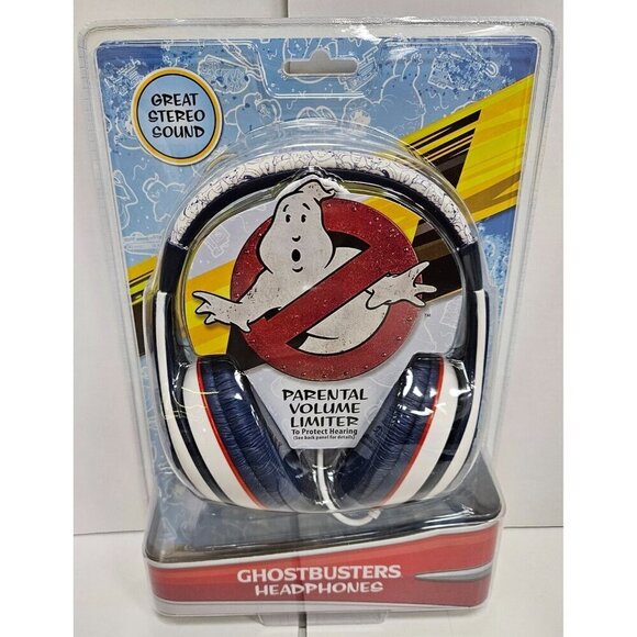 Ghostbusters Kids Headphones, Wired 3.5mm Over The Ear with Volume Control - Picture 1 of 2